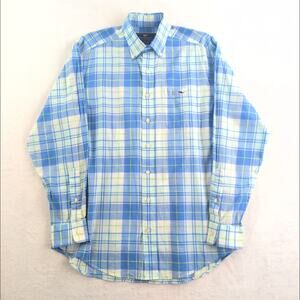 Vinyard Vines Plaid Tucker Shirt 100% Cotton Coastal Nautical Men's Med